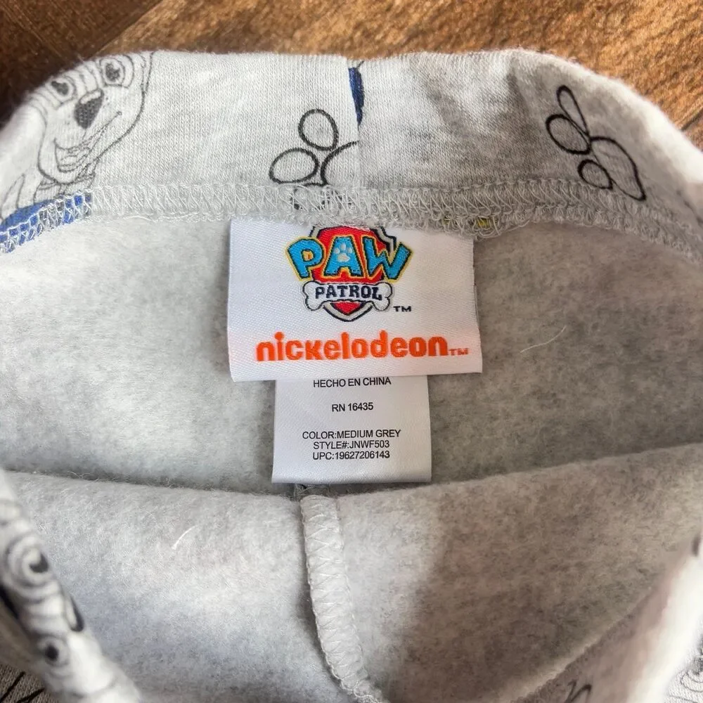 Nickelodeon Paw Patrol 2 Piece Set Outfit Pants Sweatshirt Grey Size 12 Months